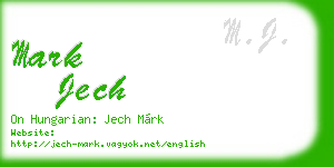 mark jech business card