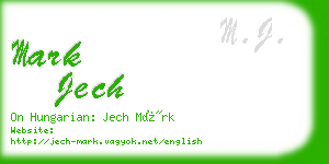 mark jech business card